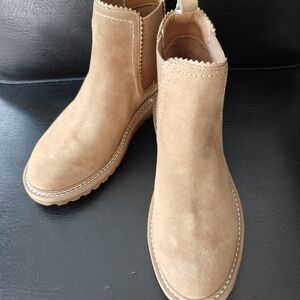 Splendid Elora Tan Suede Chelsea Boots